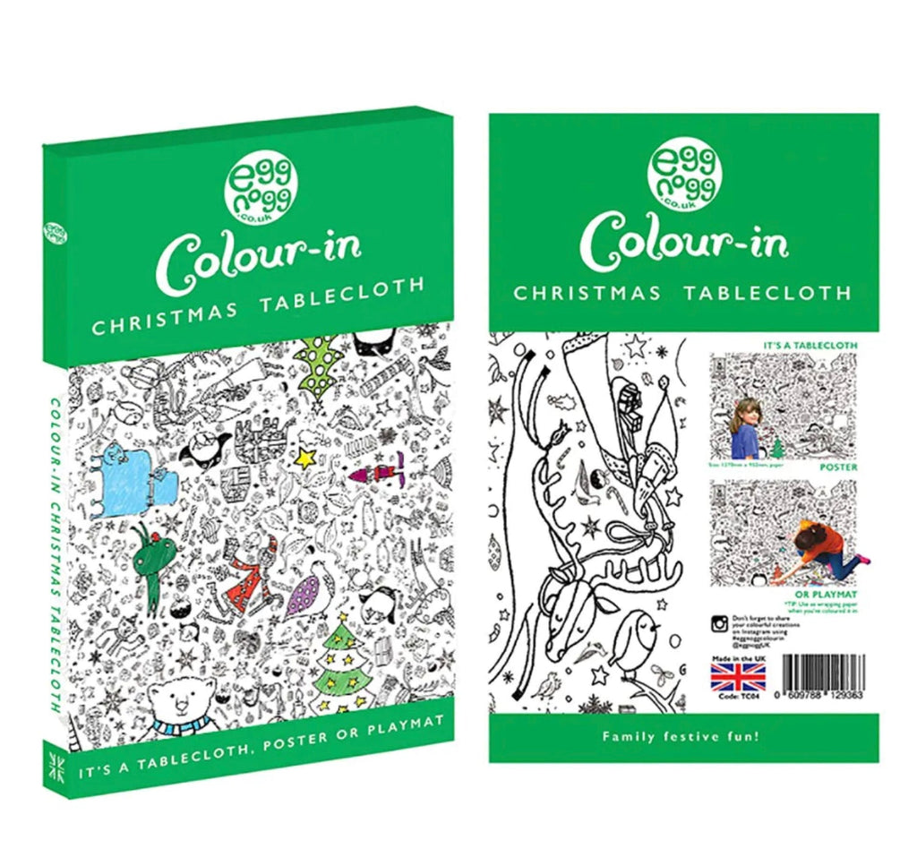 Eggnogg London Christmas/Weihnachten Ausmal-Tischdecke ca. 1270mmx950mm aus FSC-zertifiziertem Papier - Bitangel RENOVATE & FURNISH HOMES GmbH