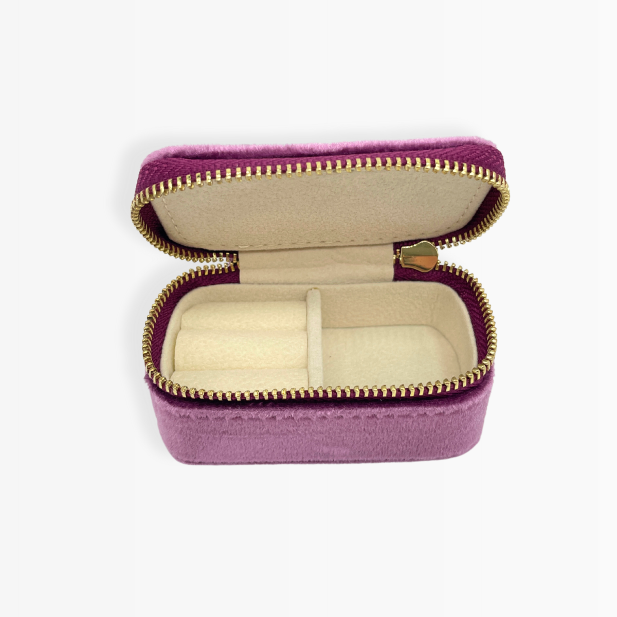 Schmucketui Klein Samt wahlweise: Light Pink, Light Blue, Violet, Petrol, Crem - BITANGELHOMES