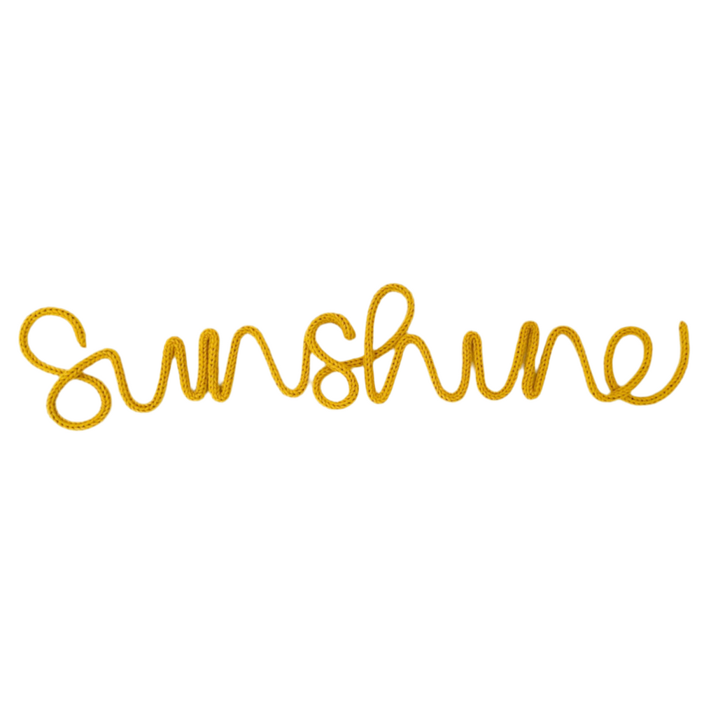 heykiddostudio London Wanddekoration "sunshine" handgestrickt