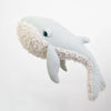 BigStuffed kleiner Wal hellblau/cremfarben