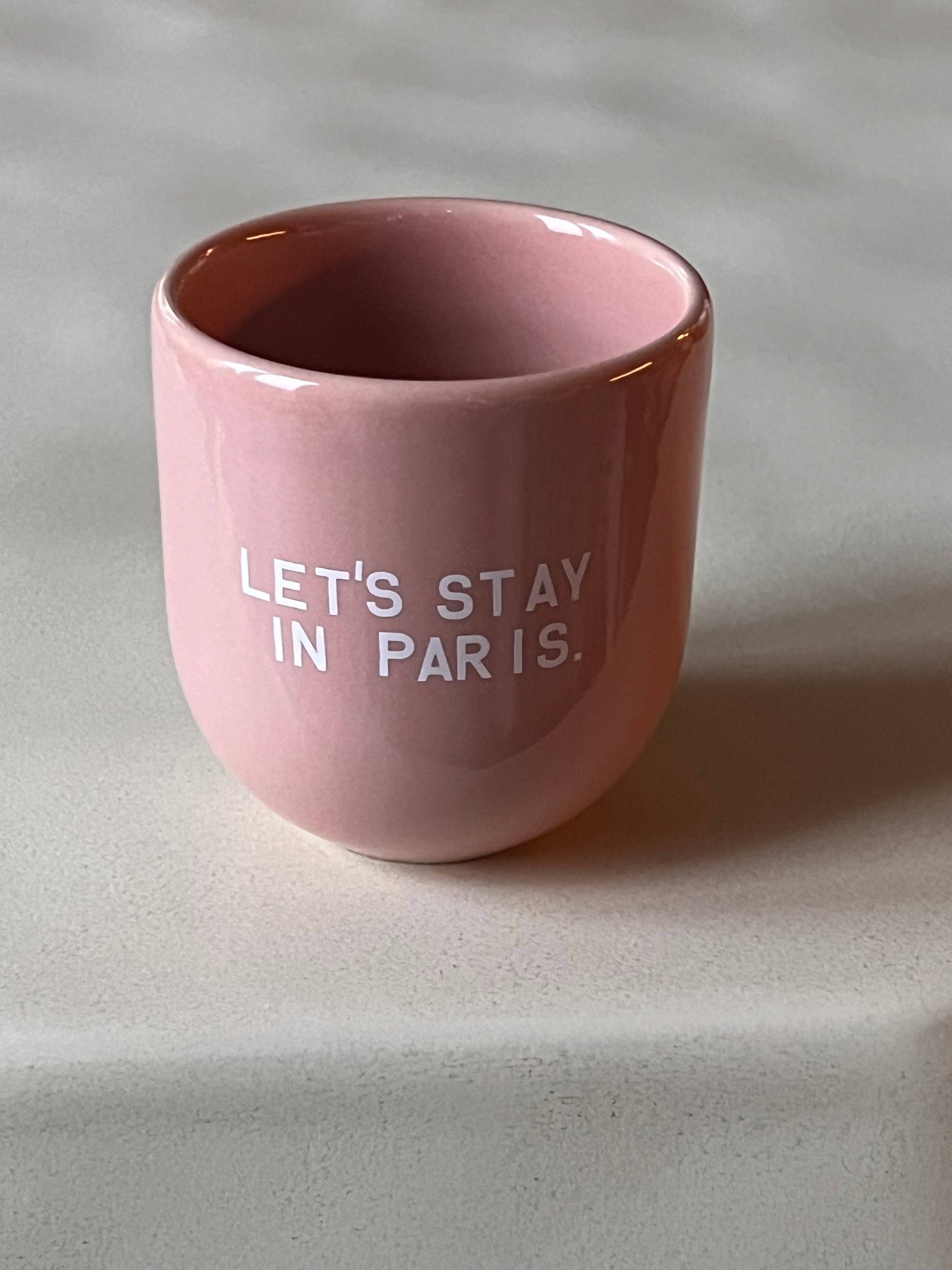 Sisi, house of style Keramik Cup "Let's stay in Paris" rosa