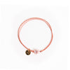 Le Petit Lien de Paris Armband rosa mit Perlmutt-Herz rosa