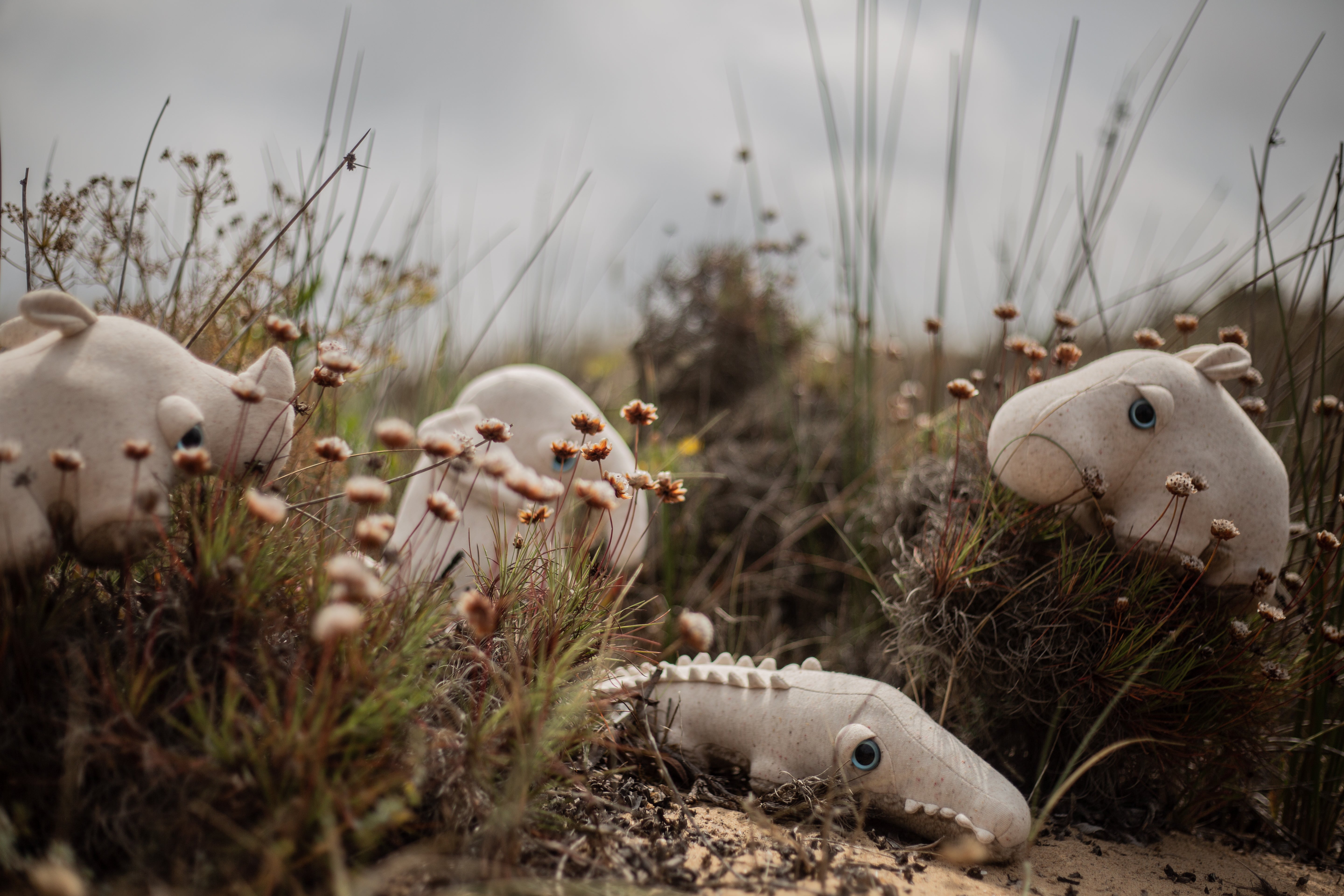 BigStuffed Mini-Krokodil elfenbein - BITANGELHOMES