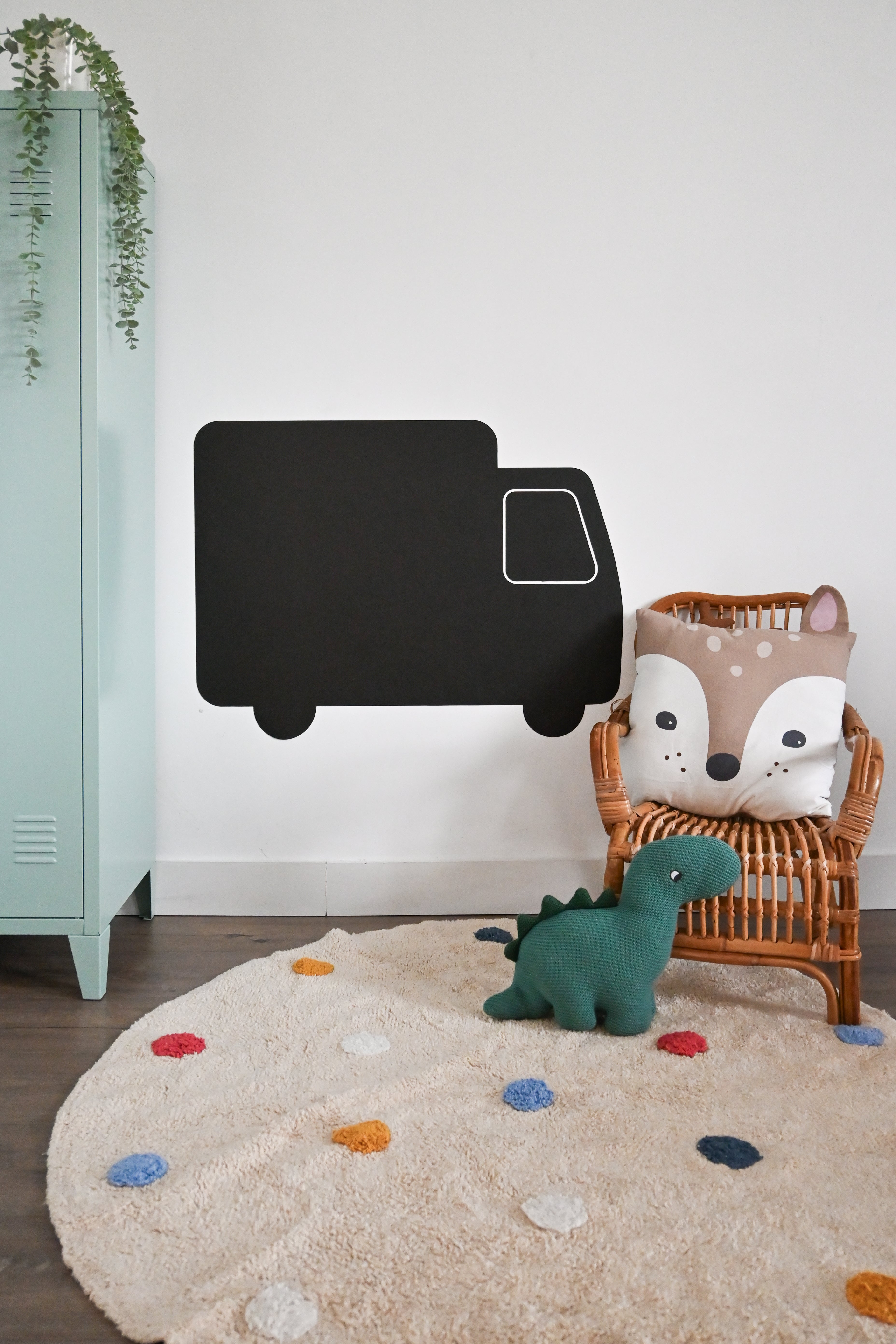 Ferflex Soft-Magnettafel Lastwagen mit 21 Magneten zum Auf-& Abziehen an der Wand - BITANGELHOMES