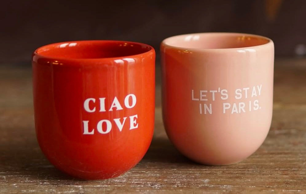 Sisi, house of style Keramik Cup "CIAO LOVE" - BITANGELHOMES