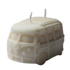 Exklusive Design-Kerze Bus weiss