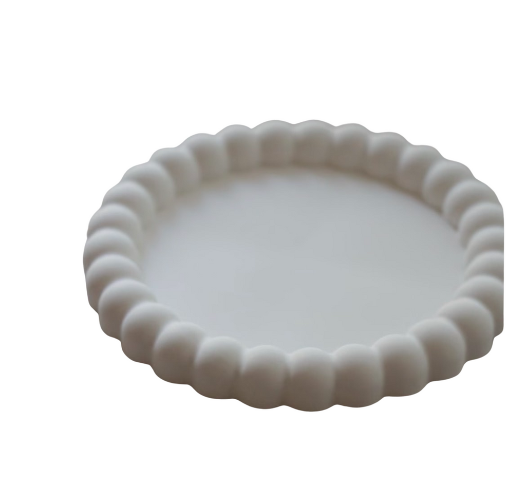 Untersetzer für Kerzen & Dekoration weiss