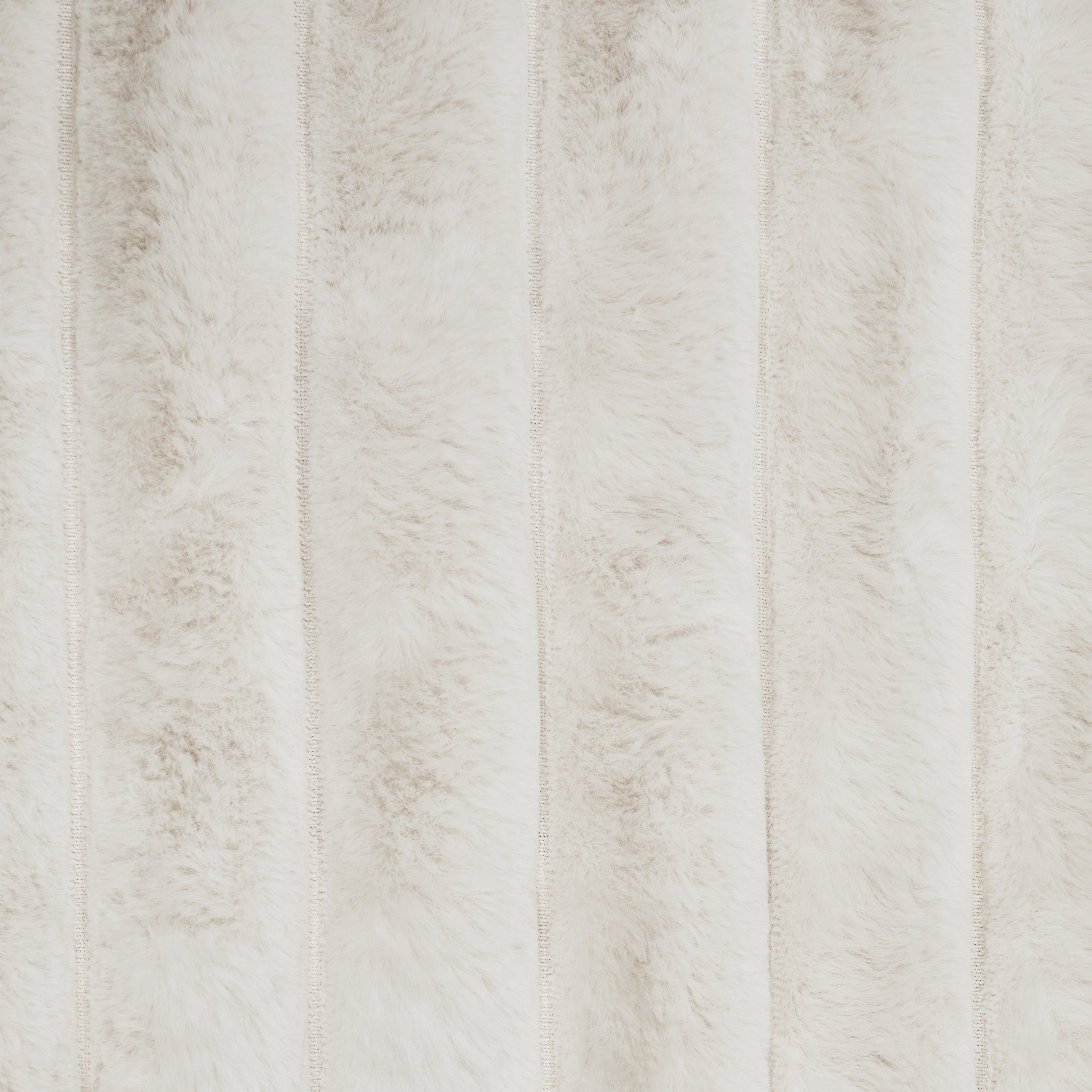 Skinnwille Seidenweiche Webpelz-Decke, Wave elfenbein ca. 120x180cm - BITANGELHOMES