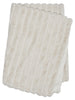 Skinnwille Seidenweiche Webpelz-Decke, Wave elfenbein ca. 120x180cm