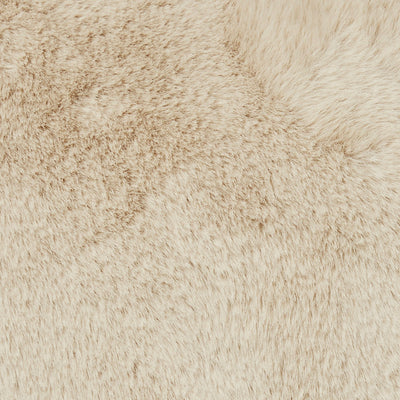 Skinnwille Super weiches dickes Webpelz Kissen, beige ca. 45x45cm