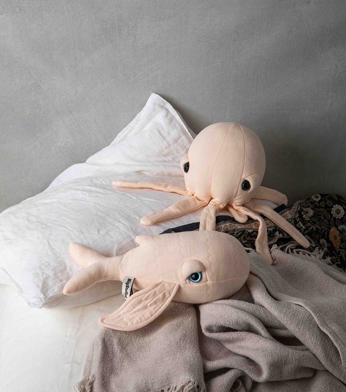 BigStuffed Mini-Wal rosa/beige - BITANGELHOMES