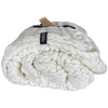 Panapufa Exklusive Merino-Wolldecke offwhite