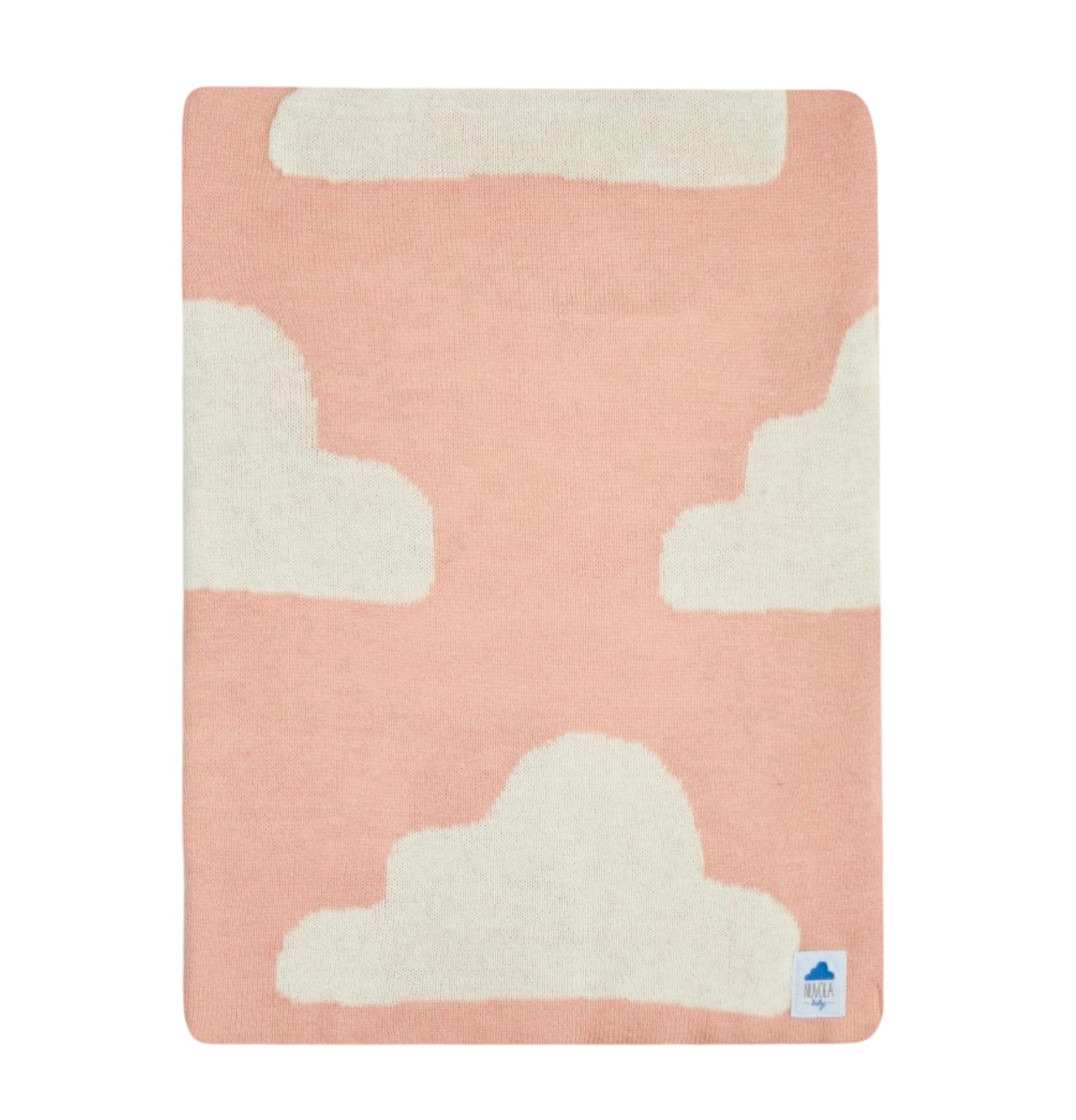 Nuvola Babydecke Kaschmir/Baumwolle rosa/weiss - BITANGELHOMES