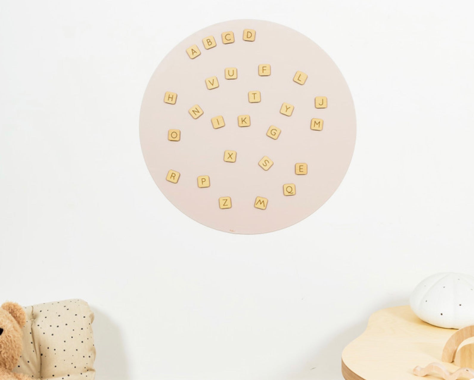 Ferflex Magnetisches Alphabet-Buchstaben-Set aus Holz mit  26 Buchstaben ca. 3x3cm - BITANGELHOMES