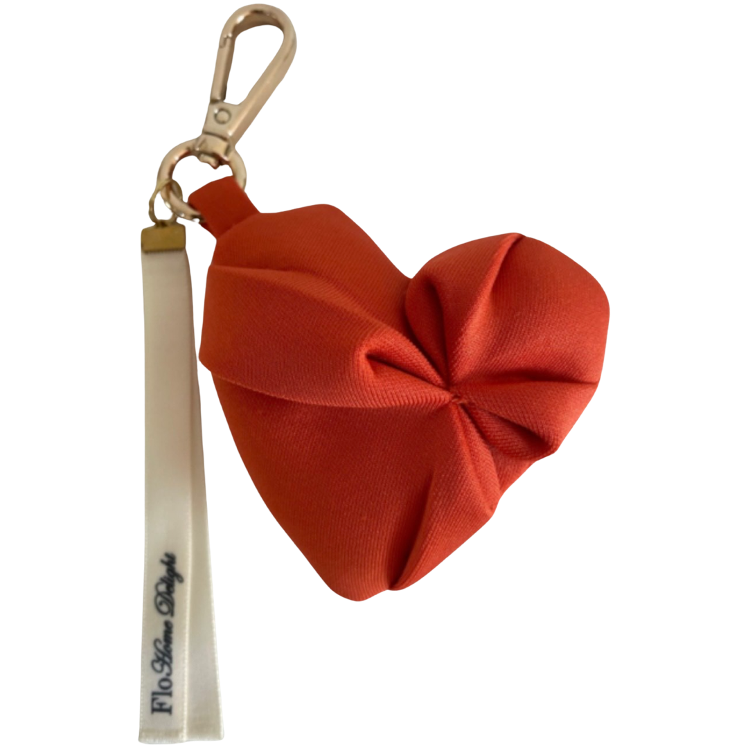 Flo Home Delight Schlüsselanhänger Herz orange - BITANGELHOMES