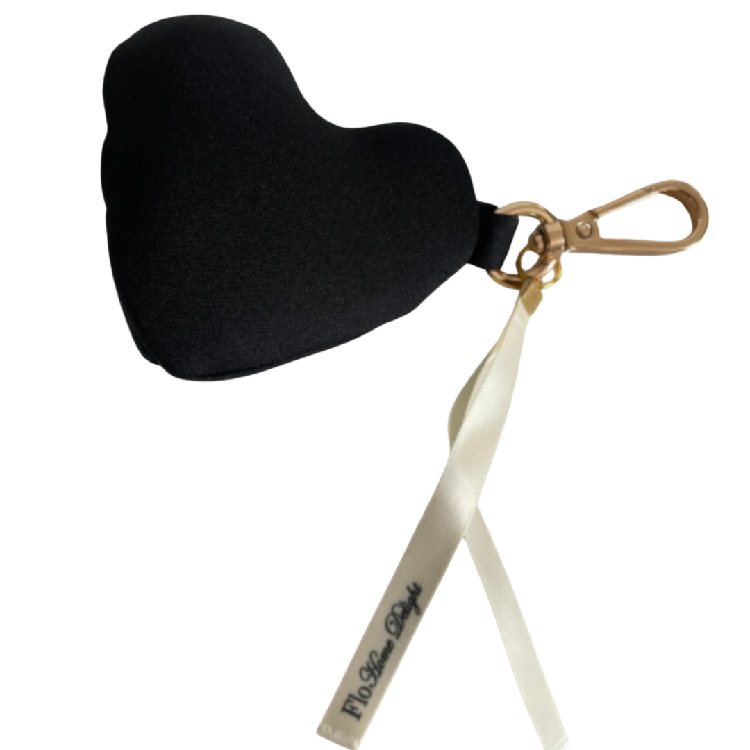 Flo Home Delight Schlüsselanhänger Herz schwarz - BITANGELHOMES