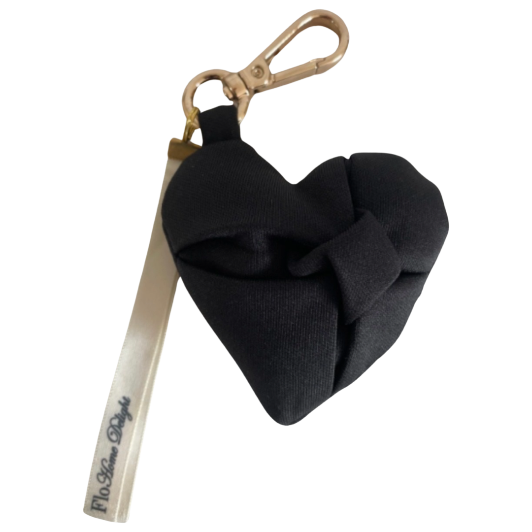 Flo Home Delight Schlüsselanhänger Herz schwarz - BITANGELHOMES