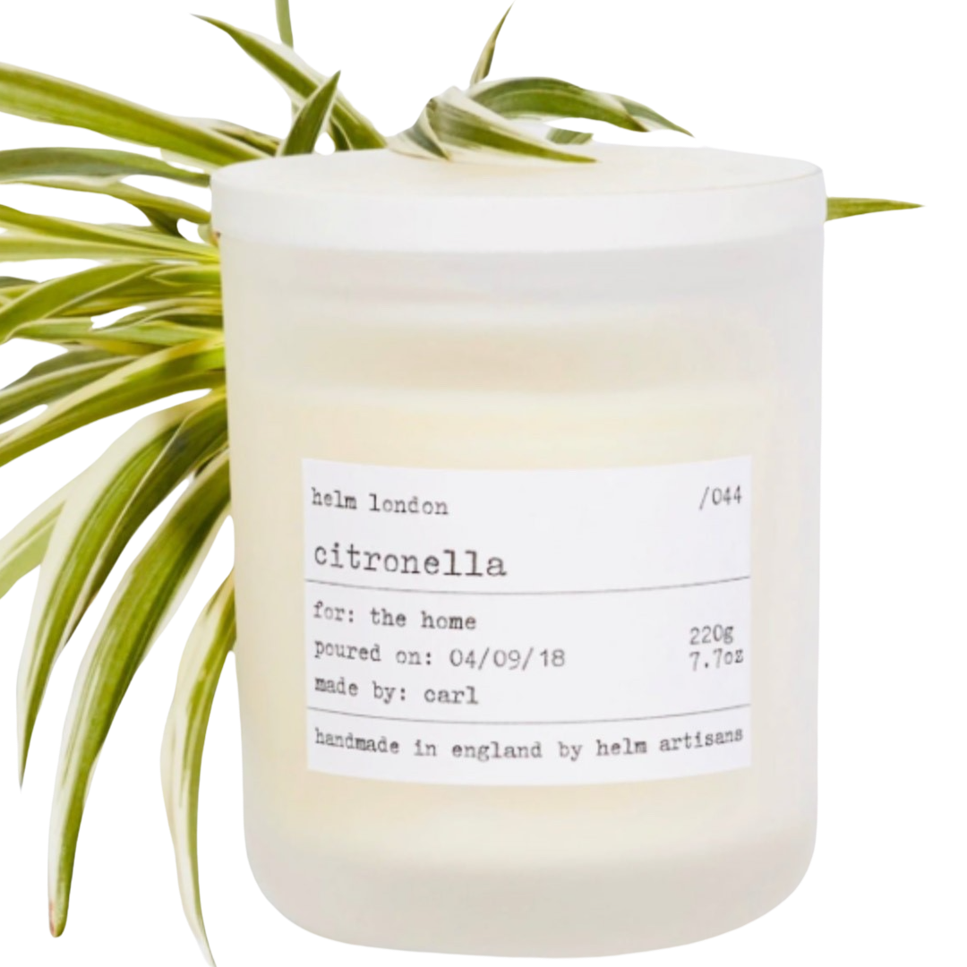 Helm London Luxuriöse Duftkerze Citronella 220gr