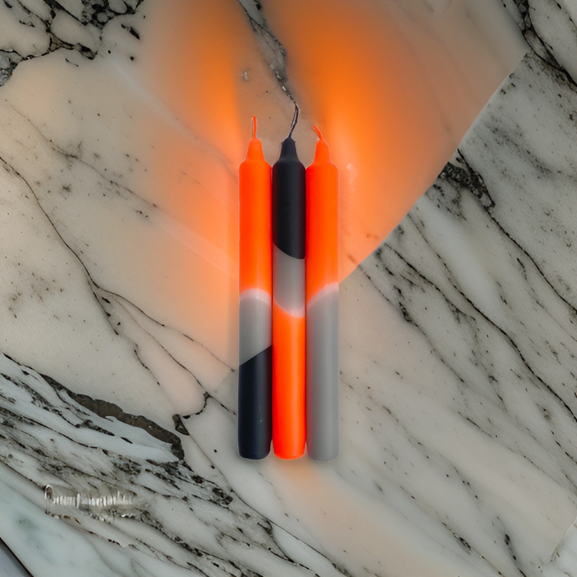 Pink Stories 3er Set Dip Dye-Kerzen Racing - BITANGELHOMES