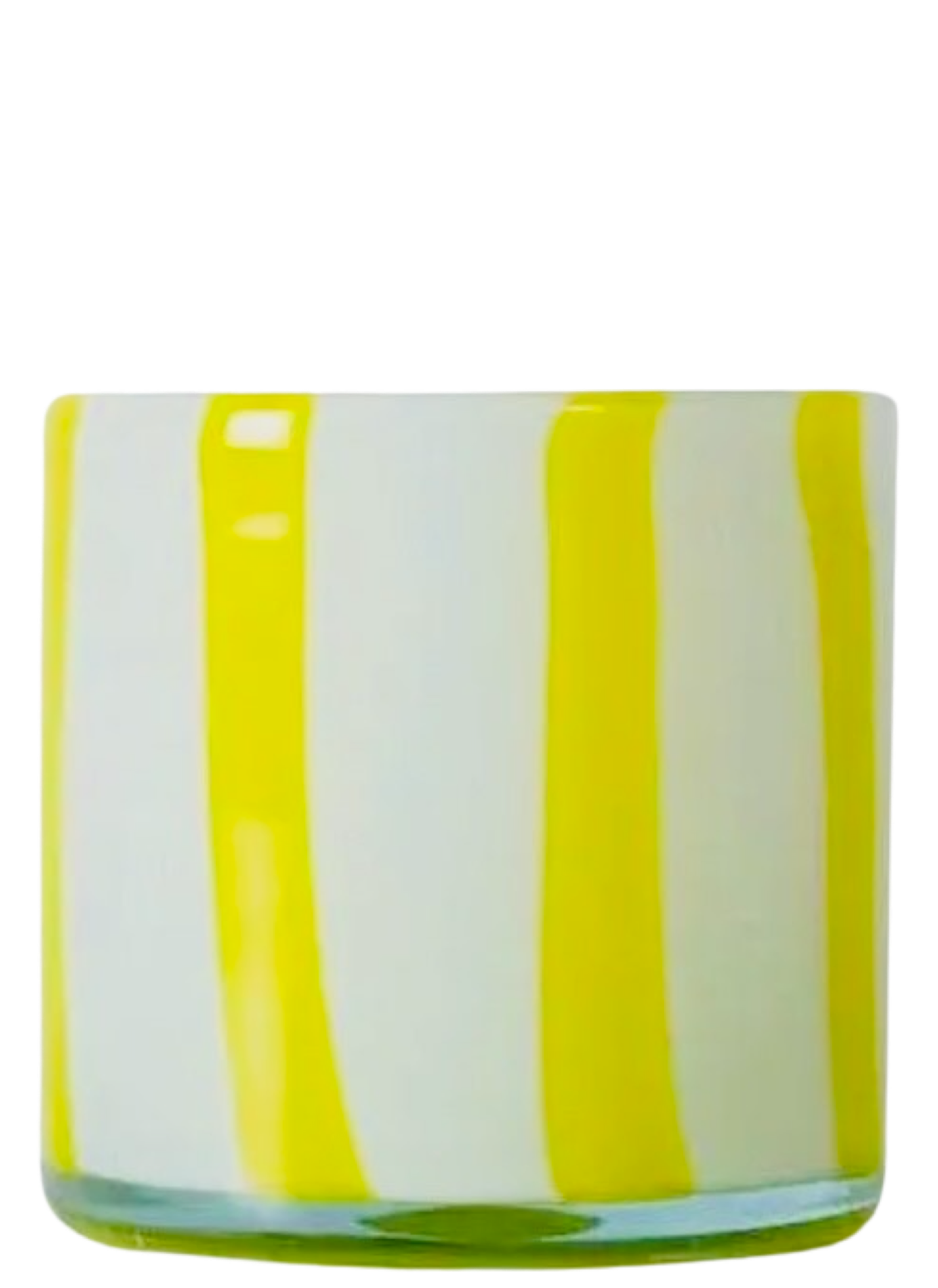 BYON Design Windlicht Calore Curve Gelb/Weiss - BITANGELHOMES