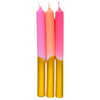 Pink Stories 3er Set Dip Dye Kerzen Cosy
