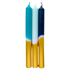 Pink Stories 3er Set Dip Dye Kerzen Frosty blue