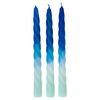 Pink Stories 3er Set Dip Dye Stabkerzen Shades of Blueberry gedreht