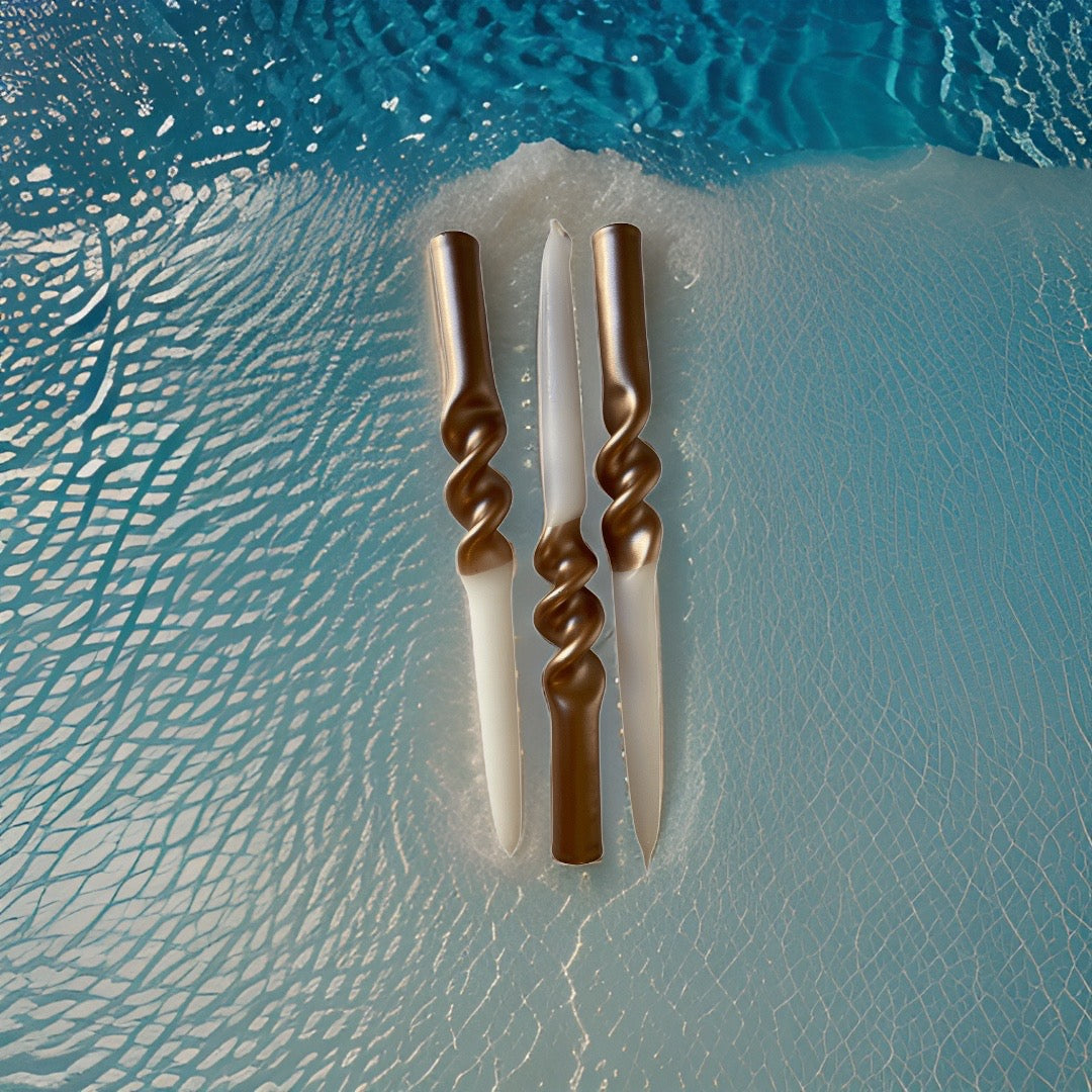 Pink Stories 3er Set Dip Dye Stabkerzen Swirl Ballett Slippers - BITANGELHOMES