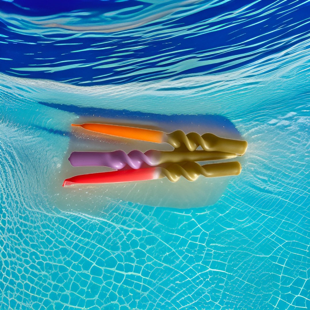 Pink Stories 3er Set Dip Dye Stabkerzen Swirl Valentine promise - BITANGELHOMES