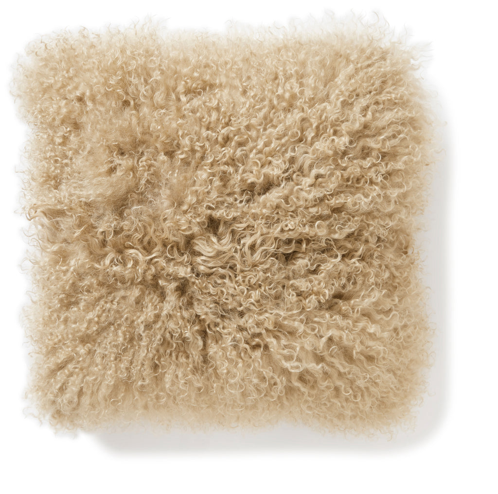 Skinnwille Kissenhülle Shansi Tibet Echt-Fell, beige 40x40cm