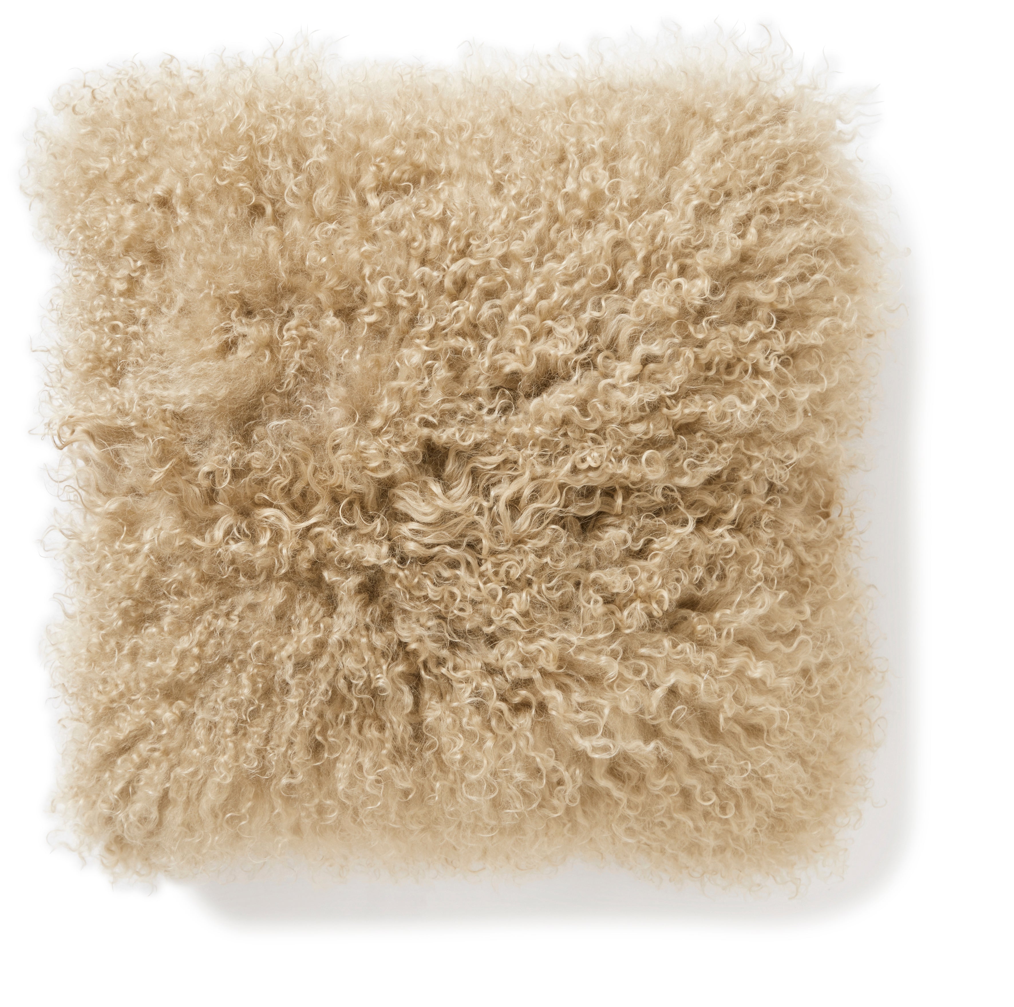 Skinnwille Kissenhülle Shansi Tibet Echt-Fell, beige 40x40cm - BITANGELHOMES