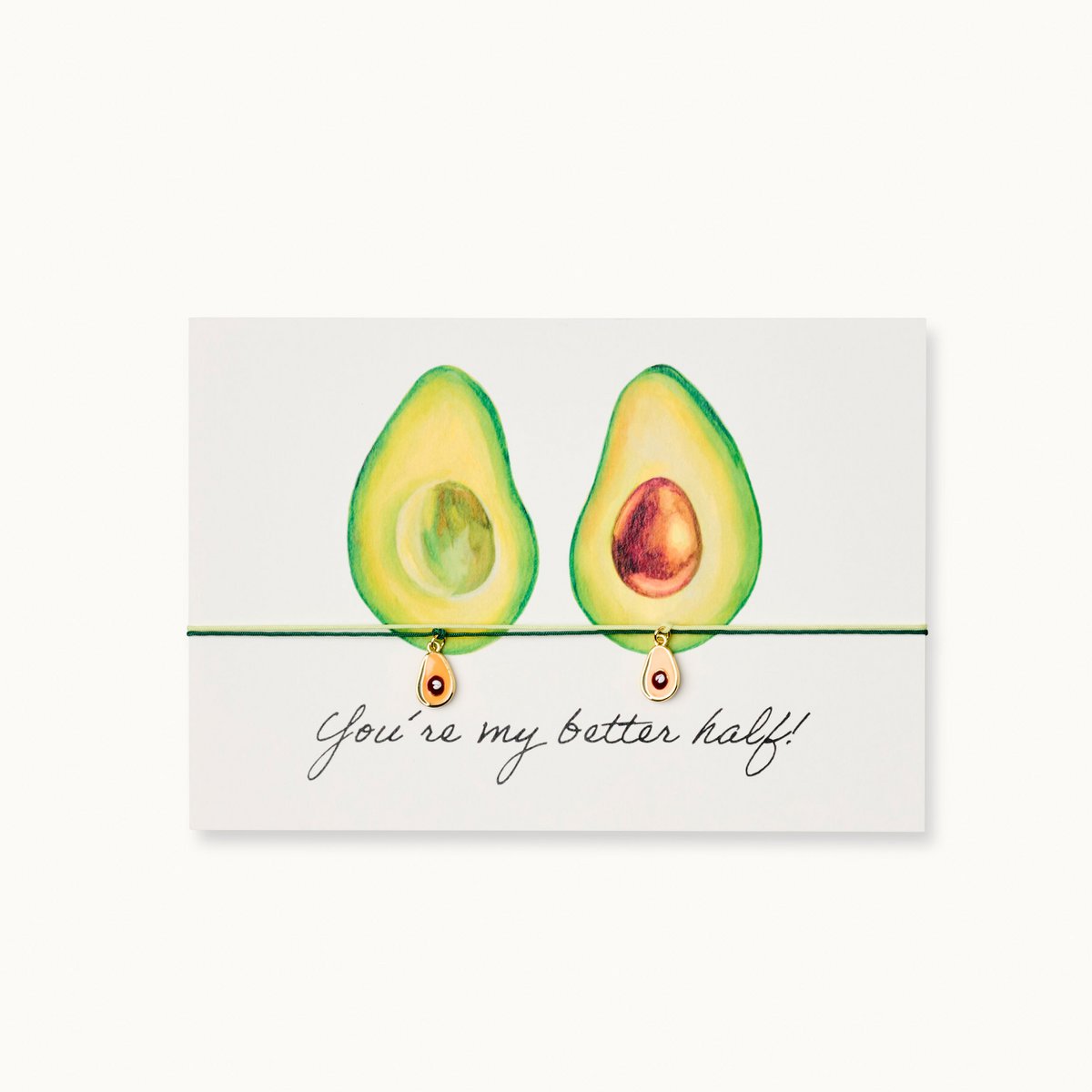 Armband-Karte mit zwei Armbändern: Better half - BITANGELHOMES