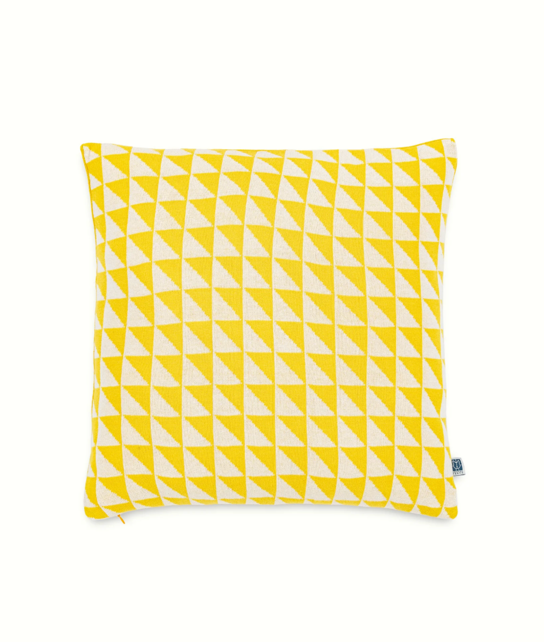 Agatha Porto Ibiza Wendekissen gelb/weiss mit graphischem Muster