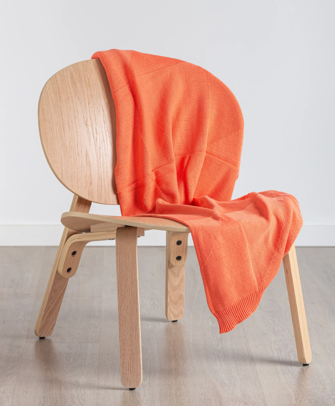 Agatha Porto Ibiza Baumwolldecke koralle - BITANGELHOMES