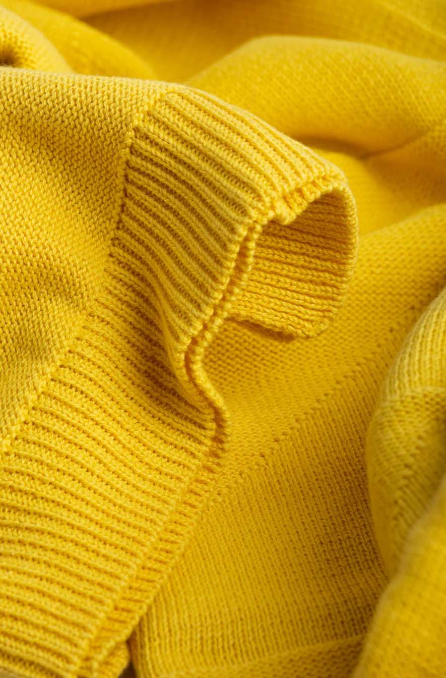 Agatha Porto Ibiza Baumwolldecke gelb