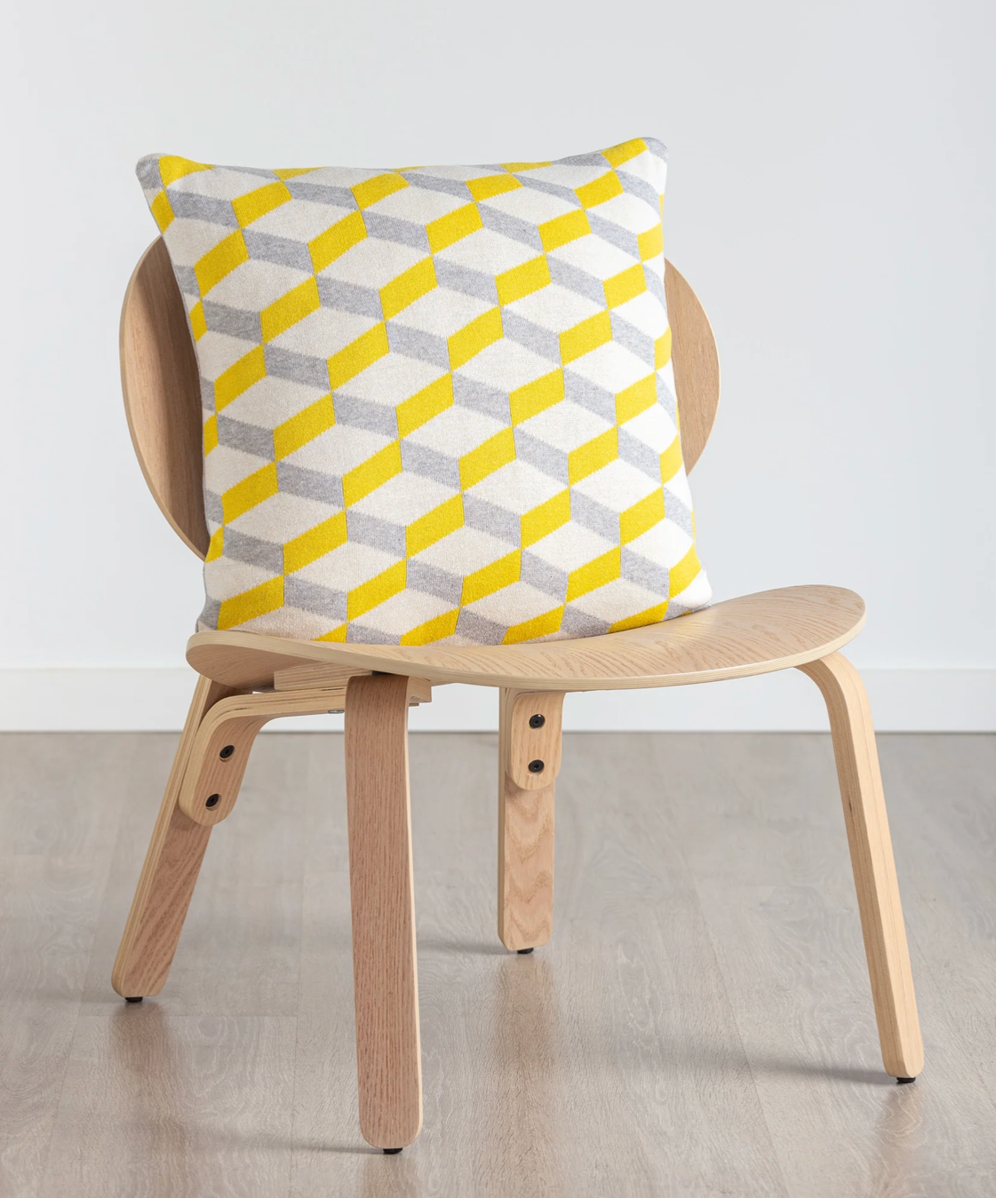 Agatha Porto Ibiza Wendekissen gelb/grau/weiss