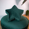 Bettys Home Samtkissen Stern wahlweisen in Rose‘, Grün, Blau mit antiallergenes Fasern ca. B32XD10cm - Bitangel RENOVATE & FURNISH HOMES GmbH