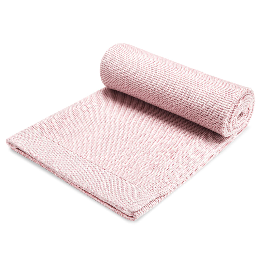 Maylily XL-Strick-Decke rosa