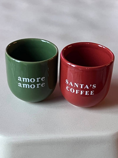 Sisi, house of style Keramik Cup "Santa's coffee" rot