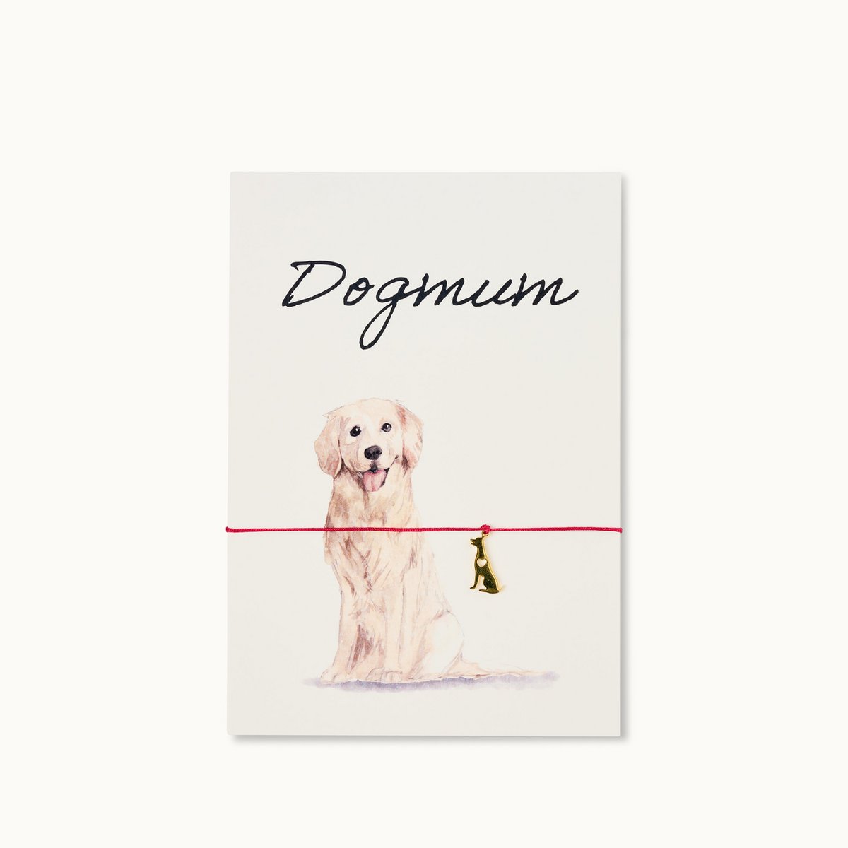Armband-Karte: Dogmum - Goldie - BITANGELHOMES