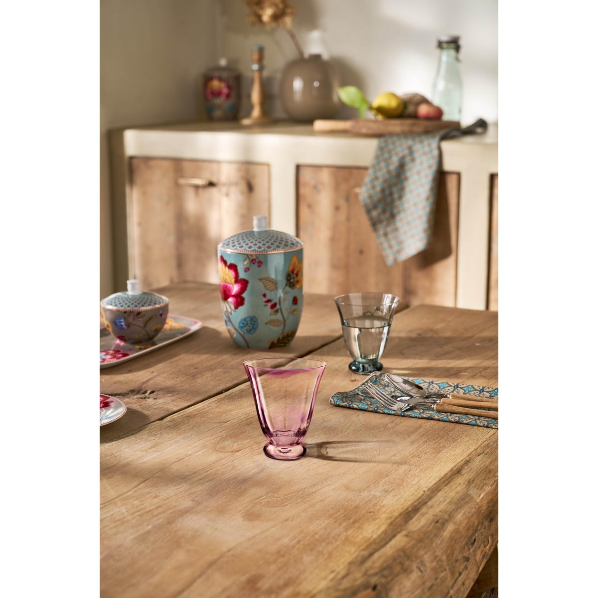 Wasserglas Tulpe Rosa