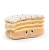 Jellycat London Pretty Patisserie wahlweise Tarte Religieuse, Tarte au citron, Mille Feuille, Mille Feuille und Dome Framboise 9x8cm, 5x10cm, 6x9cm und 5x10cm - Bitangel RENOVATE & FURNISH HOMES GmbH