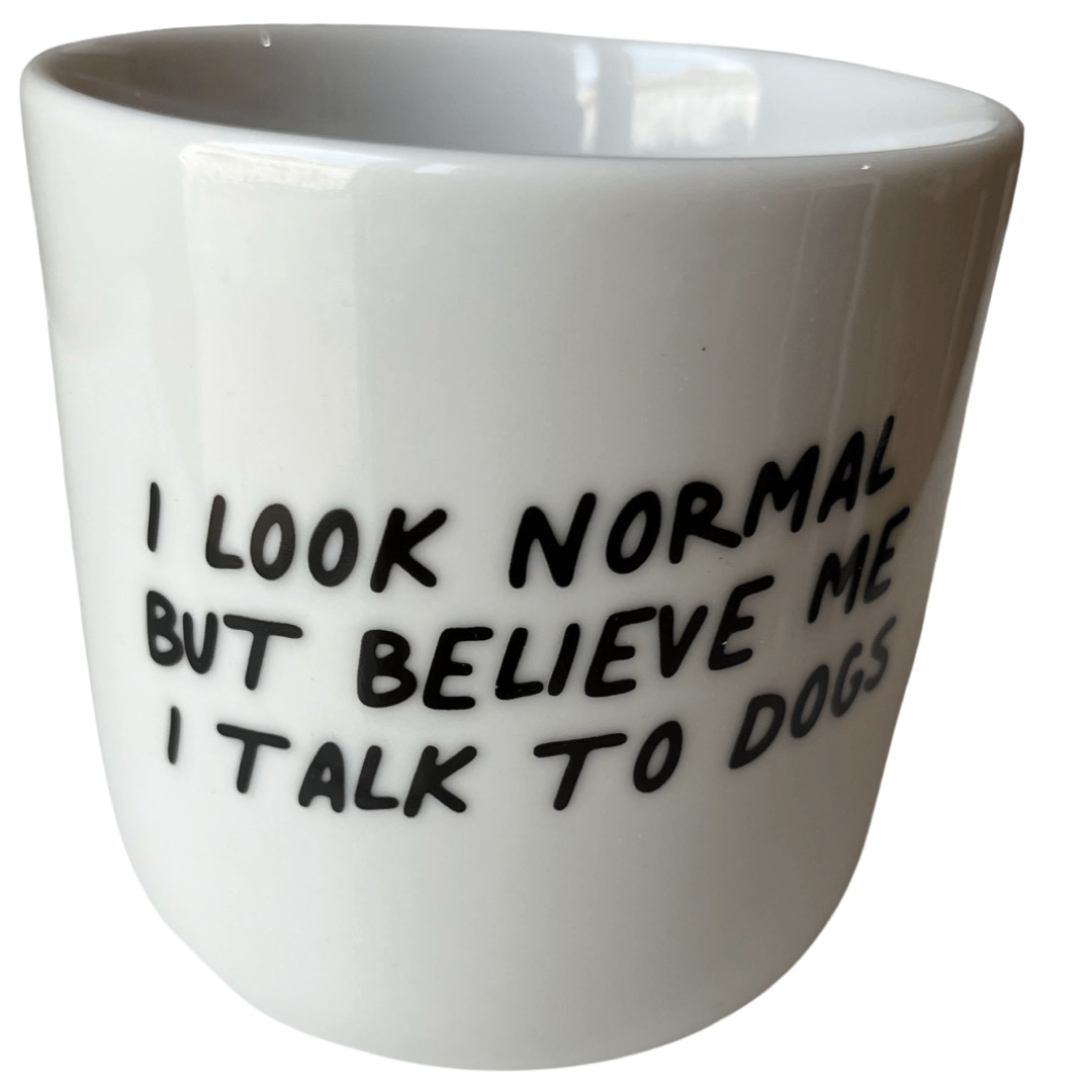 Lieblingspfote Porzellan Cup wahlweise DOGMOM, DOGDAD, OH MY DOG, I LOOK NORMAL ca. 300ml - Bitangel RENOVATE & FURNISH HOMES GmbH