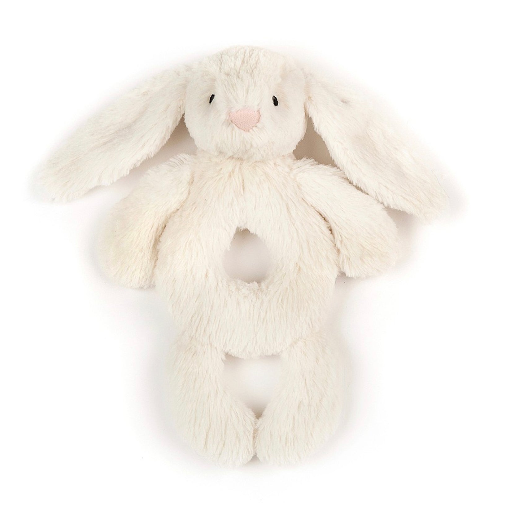 Jellycat London Bashfull Hase Rassel in Rosa & Crem - BITANGELHOMES