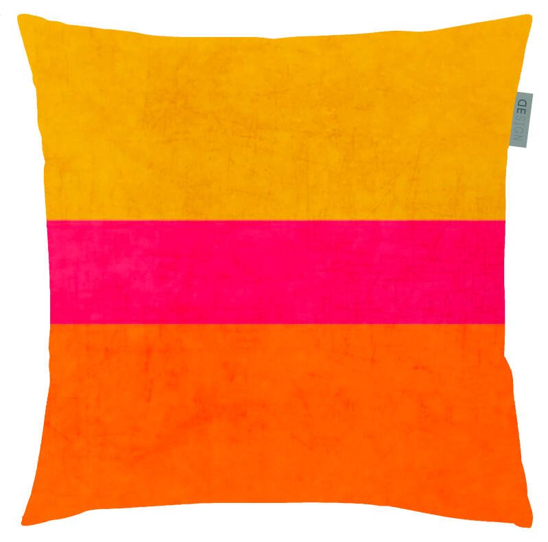 Studio Eyk Samt-Kissenbezug gelb/orange/pink