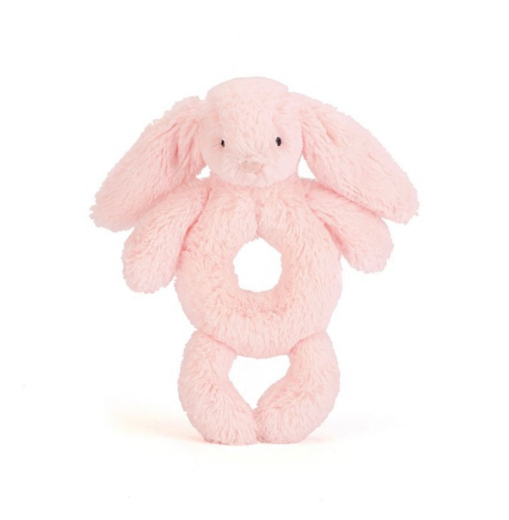 Jellycat London Bashfull Hase Rassel in Rosa & Crem