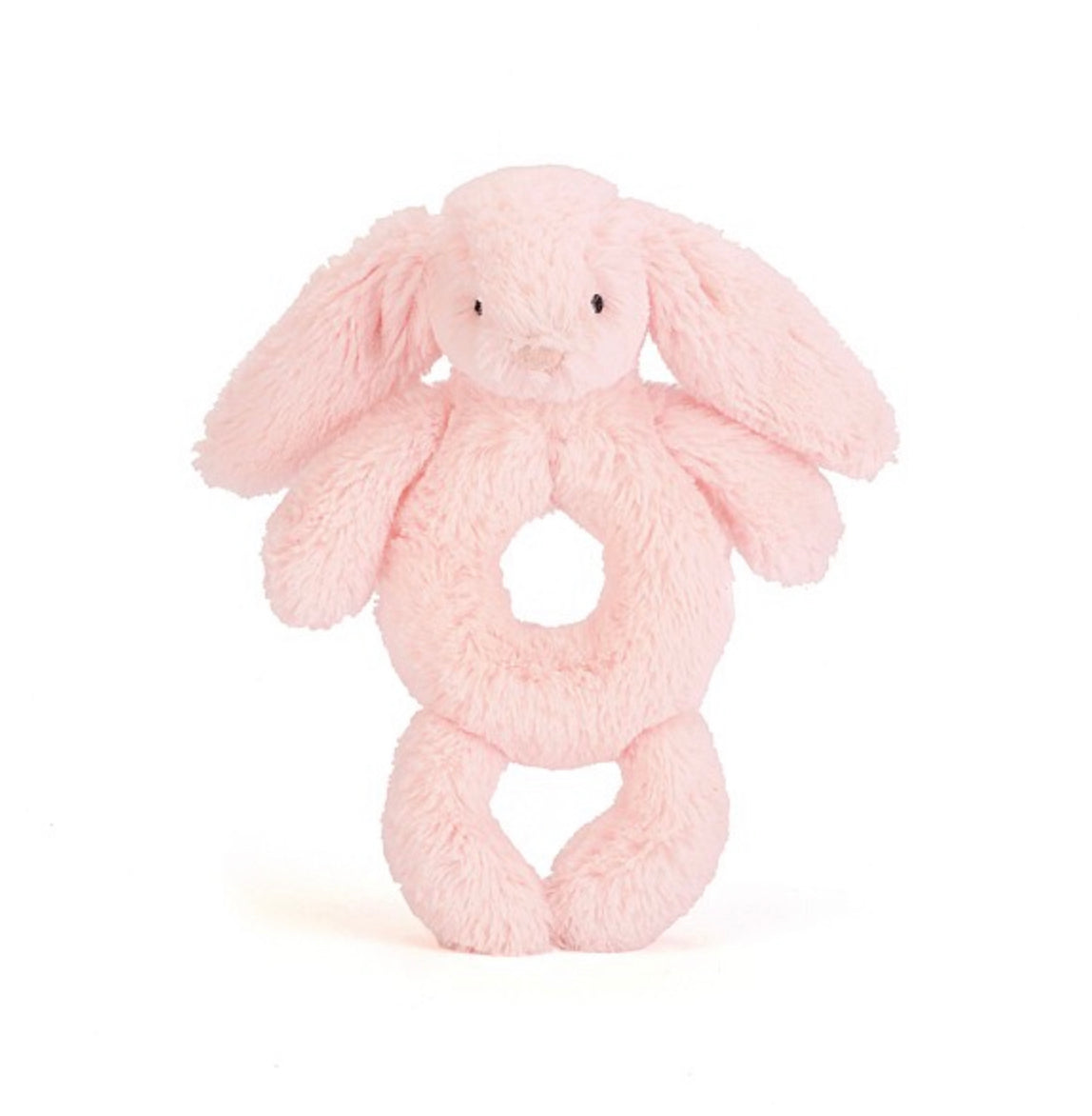 Jellycat London Bashfull Hase Rassel in Rosa & Crem - BITANGELHOMES