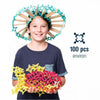 Clip It Structure Konstruktionsspiel in 2D und 3D wahlweise 50 oder 100 Sück im Bio-Baumwollbeutel