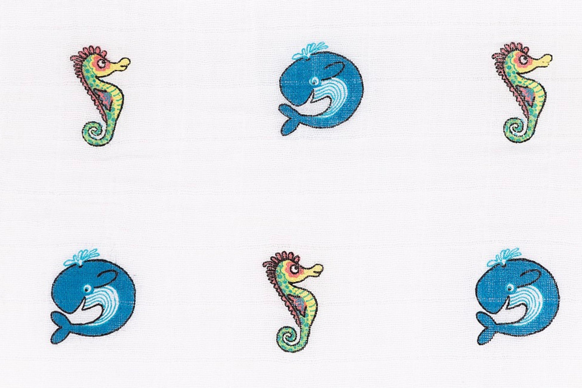 Jellycat London Sea Tails Muslins-Tücher 2 Stück im Geschenkset - BITANGELHOMES