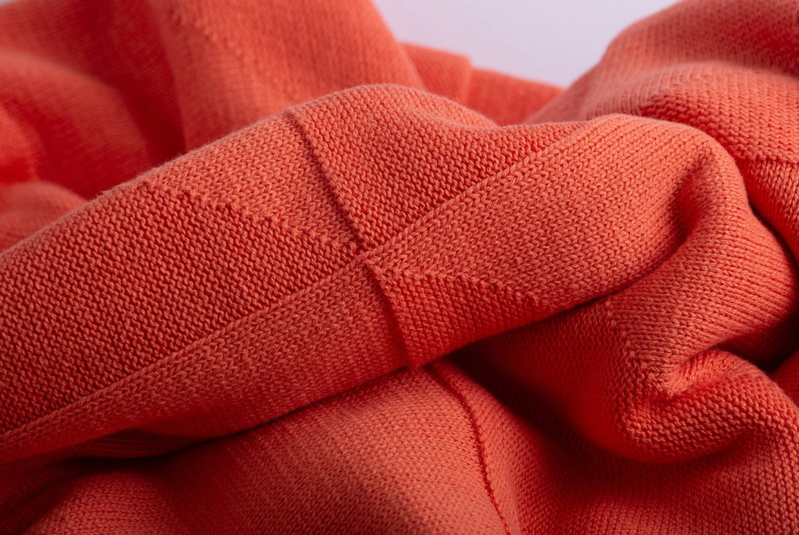 Agatha Porto Ibiza Baumwolldecke koralle